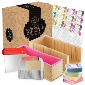 CraftZee Soap Making Kit Supplies with Soap Molds, Cutters, Labels & Bags - Picture 1 of 7