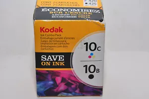 New Kodak 10B Black Ink /10C Tri Color Ink Combo Ink Cartridge in sealed box - Picture 1 of 3
