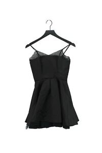 Jones + Jones Women's Mini Dress UK 8 Black 100% Polyester Short Mini