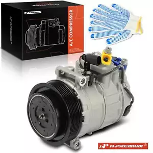AC A/C Compressor with Clutch for Porsche Panamera 2010 2011-2016 3.6L 4.8L 3.0L - Foto 1 di 9