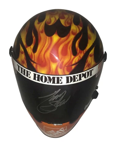Tony Stewart Signed Home Depot Full Size Simpson Model Racing Helmet JSA Cover