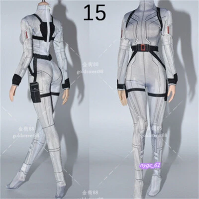 Body Medias 1:6 Viuda Negra Blanco Ropa Para Figura 12" Mujer PH TBL Foto 1 de 3