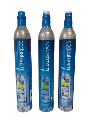 Juego de 3 cilindros SodaStream CO2 azul, intercambio, 14,5 OZ Foto 1 de 3
