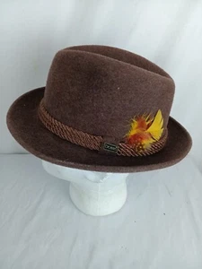 Sombrero Fedora Dobbs De Colección Para Hombre o Mujer Fieltro Marrón Estilo Clásico EE. UU. 7 1/8 - Imagen 1 de 6