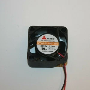 YS Tech DC Axiallüfter NYW02510012BM 25mm x 25mm x 10mm 12VDC 0,07W 2,4 CFM - Bild 1 von 2