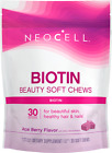 Neocell, Biotin Bursts, Acai Berry Flavor, 10,000 mcg , 30 Soft Chews
