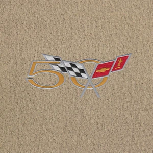 Lloyd Mats Velourtex Light Shale Deck Mat For Corvette 50th Anniversary 2003 - Picture 1 of 4