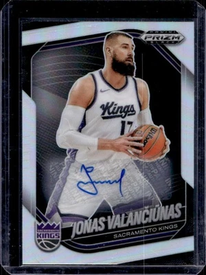 2024-25 Prizm Black Jonas Valanciunas Auto Silver Prizm #142 Kings - Image 1 of 2