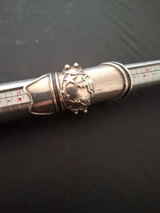 .925 Silver Finger Armour Ring Rare Medieval Star Design 31.80g US Sz 9.5 UK Sz - Picture 1 of 8