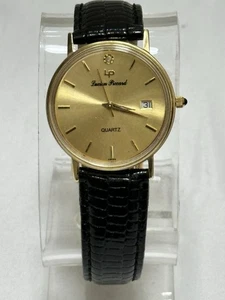 Vintage Lucien Piccard 14k Gold Herrenuhr 24787 läuft nicht - Bild 1 von 4