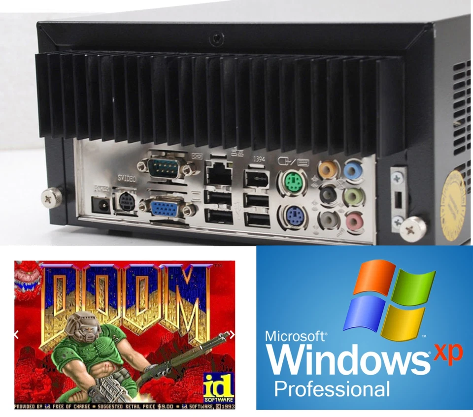 Assolutamente Leiser Multimedia Mini Computer PC CD Intel CPU S-VIDEO TV-OUT 80G - Immagine 1 di 4