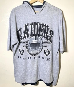 Oakland Raiders T-shirt Grey Size Medium Men’s Shirt 90s Vintage - Picture 1 of 4