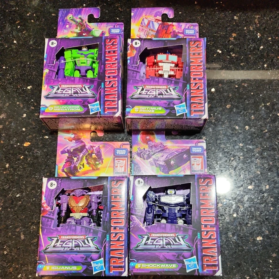孩之宝 4 代 变形金刚 Legacy Core Iguanus Shockwave Optimus Megatron — 第 1/4 张图片