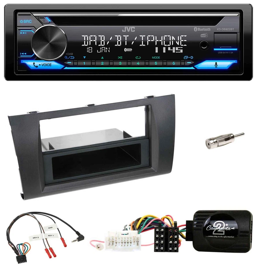 JVC Bluetooth Lenkrad USB DAB CD Autoradio für Suzuki Swift 2005-2010 - Bild 1 von 4