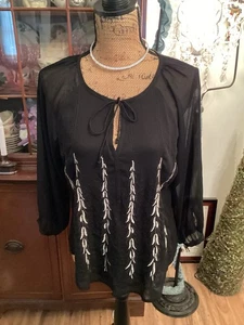 Anthropologie Ark & Co Bauerntop - Bild 1 von 4