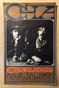 FAMILIENHUND FD063 Poster THE SCHARLATANS Heilsarmee verboten BLUE CHEER Avalon - Bild 1 von 6