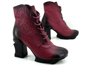 Botas de motorista LAURA VITA zapatos Shoes botas de invierno botines talla 37 COMO NUEVAS - Imagen 1 de 12