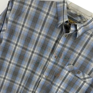 Wrangler 20X Shirt 2XL Mens Blue Black White Plaid Long Sleeve Cotton Western  - Picture 1 of 6