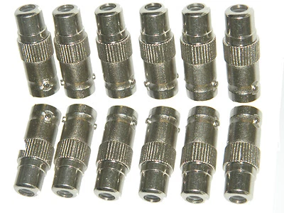 12 Pk RCA Female to BNC Female Audio Connector Photogitems US Seller 4085-12 - Image 1 of 2