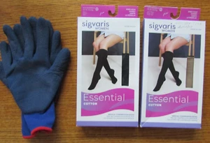 Never worn Sigvaris Womens 20-30 mmHg Knee High medical compression socks 2 prs - Picture 1 of 3