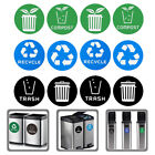 12 Pcs Recycle & Trash Stickers for Bins & Compost