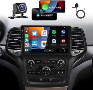 Car Stereo Navi GPS Radio for Jeep Grand Cherokee 2014-2017 Apple CarPlay 2+32G - Picture 1 of 16