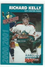 2000-01 Kelowna Rockets (WHL) Richard Kelly