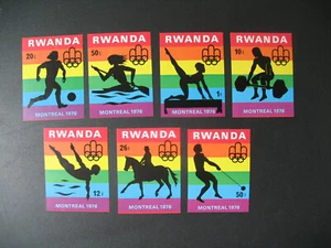Rwanda Timbre ND non dentelé neuf** Sports Jeux Olympiques N°737à744 Sauf 738 - Imagen 1 de 1
