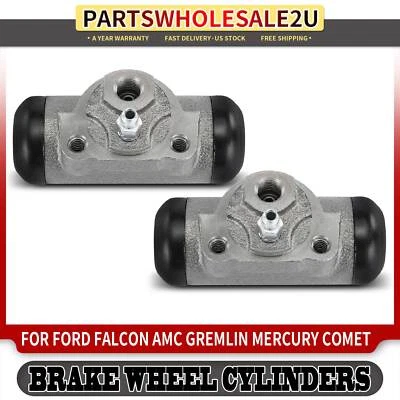 Cilindro de rueda de freno trasero derecho y derecho 2 piezas para Ford Falcon AMC Hornet Mercury Comet Foto 1 de 4