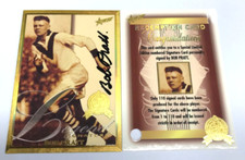 1996 Select AFL Hall Of Fame Inaugural Legend Signature Card SC6 Bob Pratt