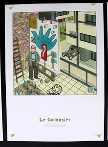 Joost Swarte - Le Corbusier- From Can to Canvas - 2018 - Offset Poster - Picture 1 of 6
