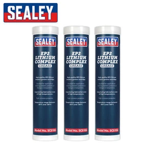 3pk Sealey SCS106 - EP2 Lithium COMPLEX Grease Cartridge - High Temperature 400g - Picture 1 of 1
