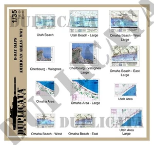 Diorama/Model Accessory - 1/72 Maps - D-Day, American Areas - WW2 - Bild 1 von 3