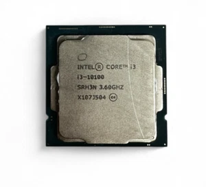 Intel Core i3-10100 CPU Processor 3.6 GHz. Socket LGA 1200 10th Gen SRH3N - Afbeelding 1 van 2