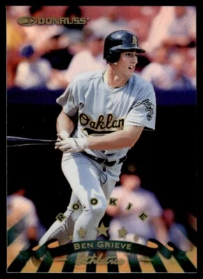 Ben Grieve Oakland Athletics #144 1998 colección Donruss Foto 1 de 2