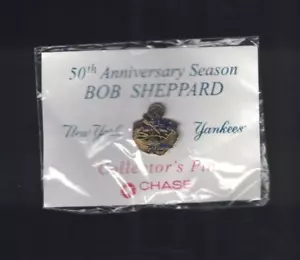 New York Yankees 50th Anniversary Bob Sheppard Commemorative 2000 CHASE Pin MIB - Picture 1 of 1