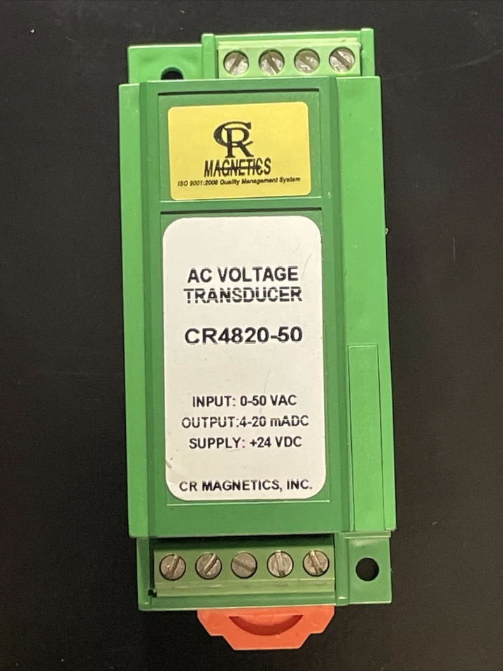CR Magnetics CR4820-50 Average RMS AC Voltage Transducer, Input 0-50 VAC - Image 1 of 4