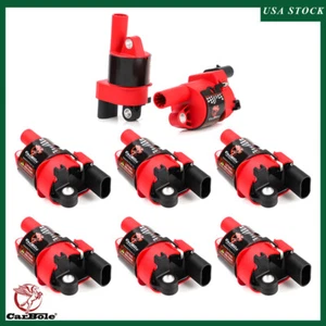 8 PACK Round Ignition Coils For GMC Chevy Silverado 1500 Tahoe 5.3L D514A UF414 - Picture 1 of 13