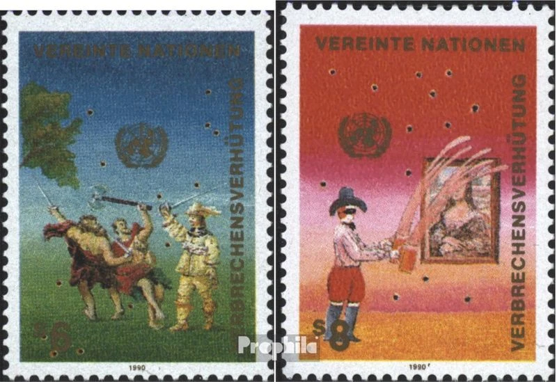 Naciones Unidas - Viena 106-107 sobres primer día 1990 sellos - Imagen 1 de 1