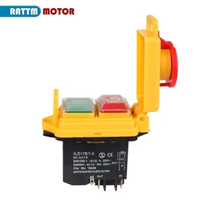 Mini Lathe Accessories KJD17B/1-2 4 PIN Emergency stop switch ON-OFF Push Button - Picture 1 of 8