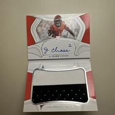 2021 National Treasures Rookie Jumbo Prime Signatures Ja’marr Chase /99 Booklet