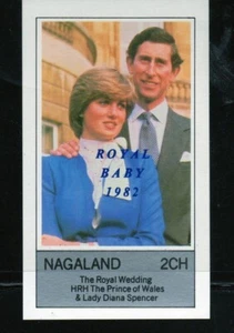 NAGALAND OF INDIA 1982 ROYAL BABY OVPRT. MINT VF NH O.G S/S(32NAG) - Picture 1 of 1