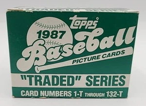 1987 Topps Traded Baseball Complete 132 Card Set Greg Maddux RC - Picture 1 of 6
