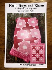 Kwik Hugs And Kisses Stingy Fat Quarter Pattern By Two Kwik Quilters TKQ20 New - Bild 1 von 3