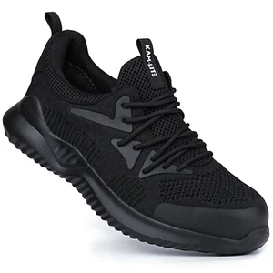 Steel Toe Shoes for Men Women Lightweight Breathable Comfortable Work Sneakers - Picture 1 of 10