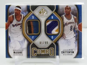 MCGUIRE/CRITTENTON 2009-10 SP GAME USED PRIME GAME WORN PATCHES! #01/99! FIRST! - Picture 1 of 2