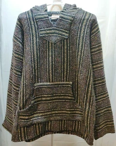 Poncho con Capucha Pullover Baja Manga Larga XL Unisex Cienfuegos Suroeste Azteca - Imagen 1 de 4