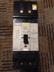 SQUARE D FDA34100 100 Amp 3 Pole I-Line Circuit Breaker 480Y 277 VAC Power Pact - Picture 1 of 7