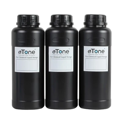 3x 500ml 0.5L Darkroom Film Negative Developing Chemical Storage Collect Bottles - Image 1 of 4