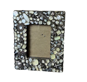 Unique Vintage Photo Frame Cratively Decorated 5x7 picture, 12"x10" frame - Picture 1 of 11